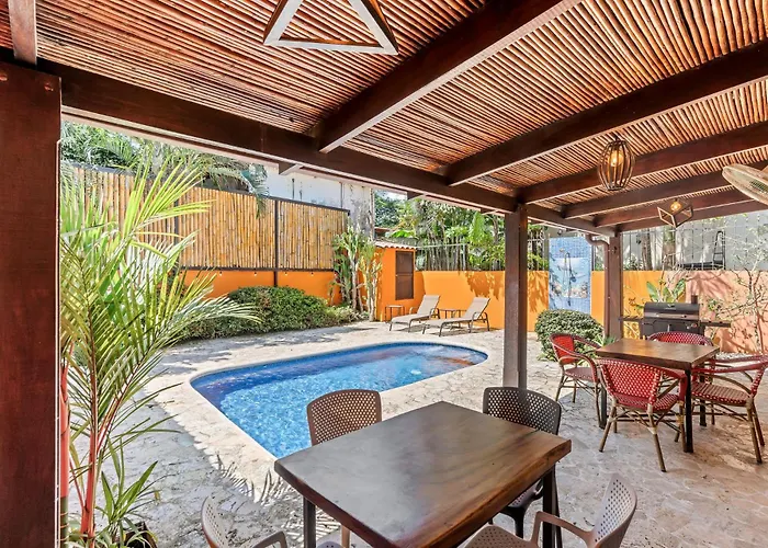 Charming Duplex In Playa Surfside Community, With A Private Pool, Cozy Interior And Walkable Access To The Potrero (Guanacaste)